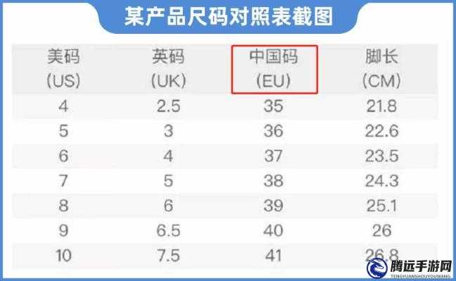 國產(chǎn)尺碼和歐洲尺碼表 2023-實用對比指南